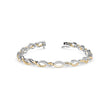 0.06Ct Two Tone Infinty Link Lab-Grown Diamond Gold Contemporary Bracelets