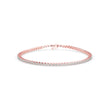 0.02Ct Round Prong Lab-Grown Diamond Gold Tennis Bracelet