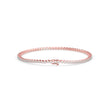 0.02Ct Round Prong Lab-Grown Diamond Gold Tennis Bracelet