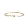 0.02Ct Round Prong Lab-Grown Diamond Gold Tennis Bracelet