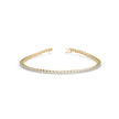 0.02Ct Round Prong Lab-Grown Diamond Gold Tennis Bracelet