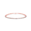 0.13Ct Baguette & Round Cut Lab-Grown Diamond Gold Tennis Bracelet