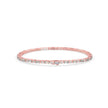 0.13Ct Baguette & Round Cut Lab-Grown Diamond Gold Tennis Bracelet