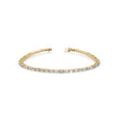 0.13Ct Baguette & Round Cut Lab-Grown Diamond Gold Tennis Bracelet