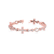 1.81Ct Cross Lab-Grown Diamond Gold Contemporary Bracelets