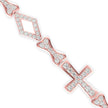 1.81Ct Cross Lab-Grown Diamond Gold Contemporary Bracelets