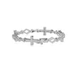 1.81Ct Cross Lab-Grown Diamond Gold Contemporary Bracelets