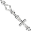 1.81Ct Cross Lab-Grown Diamond Gold Contemporary Bracelets