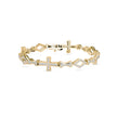 1.81Ct Cross Lab-Grown Diamond Gold Contemporary Bracelets