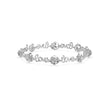 0.03Ct Two Tone 'Love' Motif Lab-Grown Diamond Gold Contemporary Bracelets
