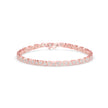 0.02Ct Trillion Shaped Lab-Grown Diamond Gold Tennis Bracelets