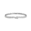 0.02Ct Trillion Shaped Lab-Grown Diamond Gold Tennis Bracelets