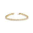 0.02Ct Trillion Shaped Lab-Grown Diamond Gold Tennis Bracelets