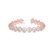 0.15Ct Circular Motifs Lab-Grown Diamond Gold Tennis Bracelets