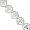 0.15Ct Circular Motifs Lab-Grown Diamond Gold Tennis Bracelets