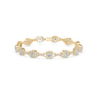 0.25Ct Square Shaped Lab-Grown Diamond Gold Contemporary Bracelets