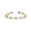 0.25Ct Square Shaped Lab-Grown Diamond Gold Contemporary Bracelets