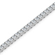 4.06Ct Round Prong Set Lab-Grown Diamond Gold Tennis Bracelets
