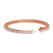 4.03Ct Oval Prong Set Lab-Grown Diamond Gold Tennis Bracelets