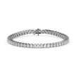 4.03Ct Oval Prong Set Lab-Grown Diamond Gold Tennis Bracelets