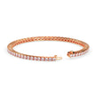 3.89Ct Cushion Prong Set Lab-Grown Diamond Gold Tennis Bracelets