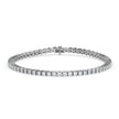 3.55Ct Princess Prong Set Lab-Grown Diamond Gold Tennis Bracelets