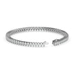 4.19Ct Pear Prong Set Lab-Grown Diamond Gold Tennis Bracelets