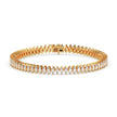 4.47Ct Marquise Prong Set Lab-Grown Diamond Gold Tennis Bracelets