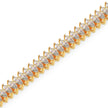 4.47Ct Marquise Prong Set Lab-Grown Diamond Gold Tennis Bracelets