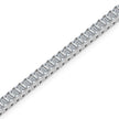 3.53Ct Emerald Prong Set Lab-Grown Diamond Gold Tennis Bracelets