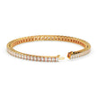 3.53Ct Emerald Prong Set Lab-Grown Diamond Gold Tennis Bracelets