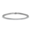 4.08Ct Square Shape Emerald Prong Set Lab-Grown Diamond Gold Tennis Bracelets