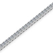 4.08Ct Square Shape Emerald Prong Set Lab-Grown Diamond Gold Tennis Bracelets