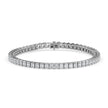 3.98Ct Radiant Prong Set Lab-Grown Diamond Gold Tennis Bracelets