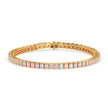 3.98Ct Radiant Prong Set Lab-Grown Diamond Gold Tennis Bracelets