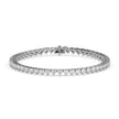 4.87Ct Heart Prong Set Lab-Grown Diamond Gold Tennis Bracelets