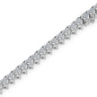 4.87Ct Heart Prong Set Lab-Grown Diamond Gold Tennis Bracelets