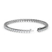 4.87Ct Heart Prong Set Lab-Grown Diamond Gold Tennis Bracelets