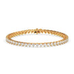 4.87Ct Heart Prong Set Lab-Grown Diamond Gold Tennis Bracelets