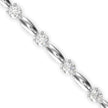 0.09Ct Round Cut Lab-Grown Diamond Gold Tennis Bracelet