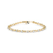 0.09Ct Round Cut Lab-Grown Diamond Gold Tennis Bracelet
