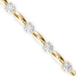 0.09Ct Round Cut Lab-Grown Diamond Gold Tennis Bracelet