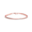 0.04Ct Round Cut Bezel Set Lab-Grown Diamond Gold Tennis Bracelet