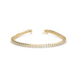 0.04Ct Round Cut Bezel Set Lab-Grown Diamond Gold Tennis Bracelet