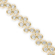 0.08Ct Round Cut Bezel Set Lab-Grown Diamond Gold Tennis Bracelet