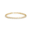 0.04Ct Leaf Motif Lab-Grown Diamond Gold Tennis Bracelet
