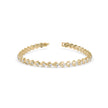 0.04Ct Leaf Motif Lab-Grown Diamond Gold Tennis Bracelet