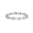 0.15Ct Butterfly Motif Cluster Lab-Grown Diamond Gold Chain Bracelet