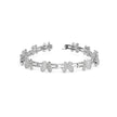 0.15Ct Butterfly Motif Cluster Lab-Grown Diamond Gold Chain Bracelet