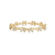 0.15Ct Butterfly Motif Cluster Lab-Grown Diamond Gold Chain Bracelet